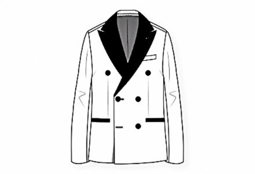 Double Breasted Tuxedo Peak Upcharge