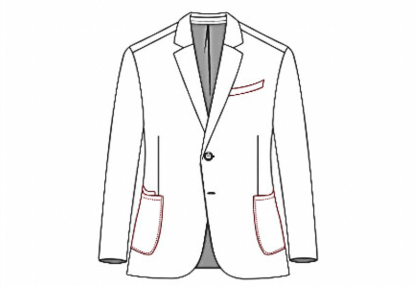 Normal Chest & Patch Hip With Patch Ticket Pocket