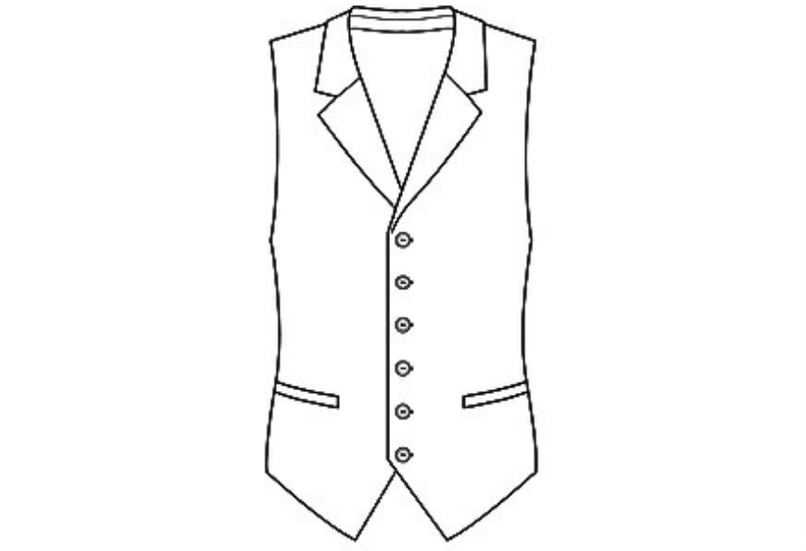 Single Breasted Notch Waistcoat