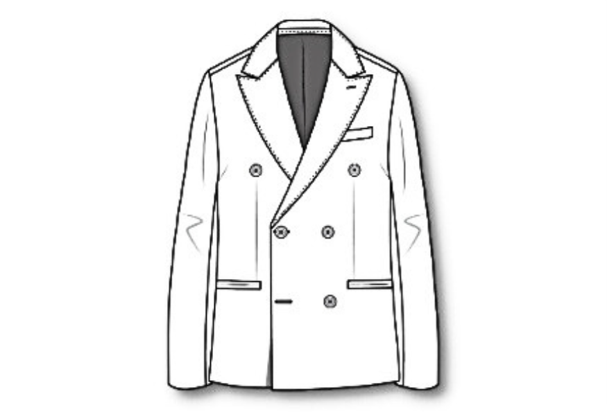 Traditional Peak Lapel Double Breasted