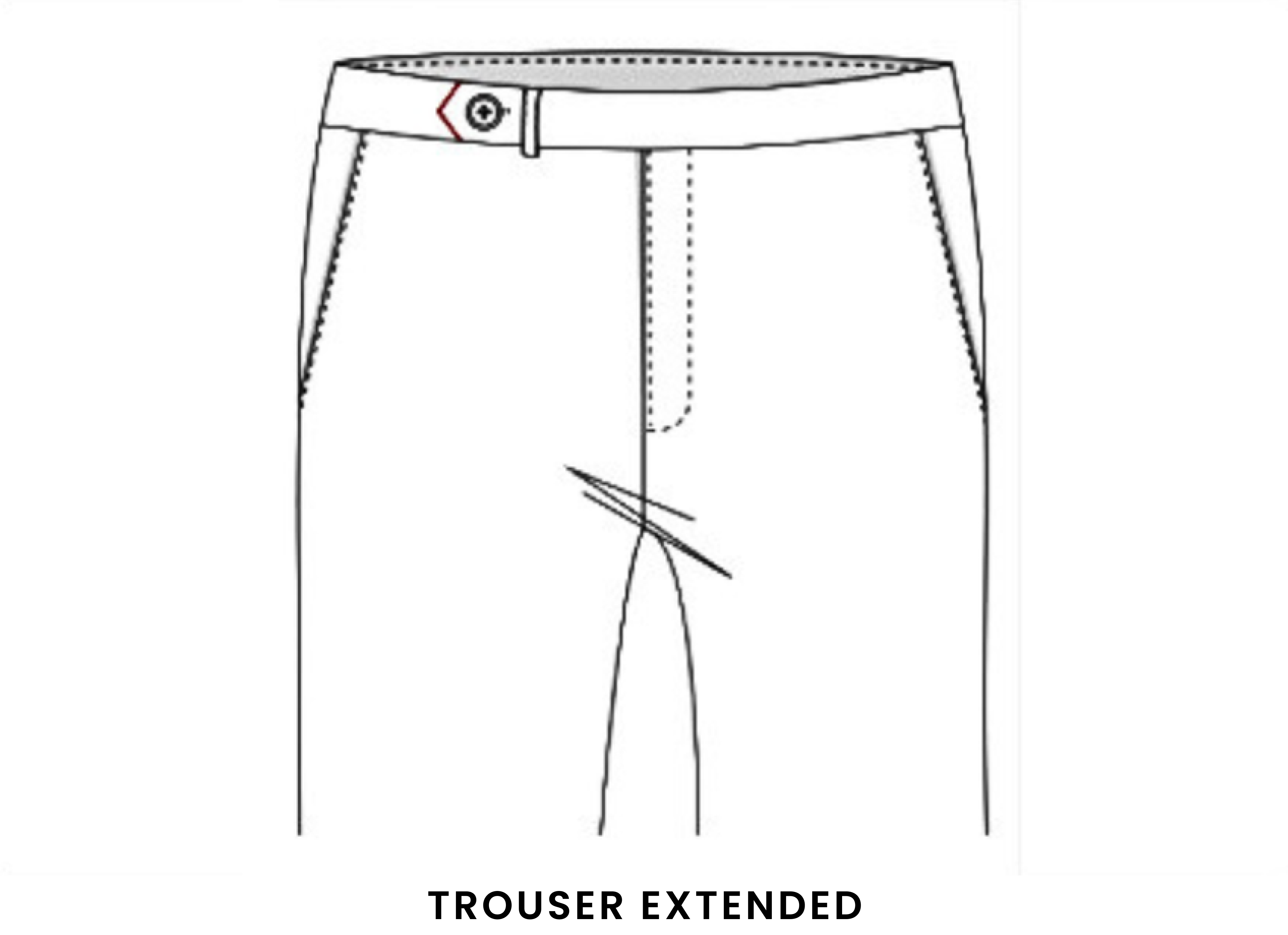 Extended Waistband Trouser