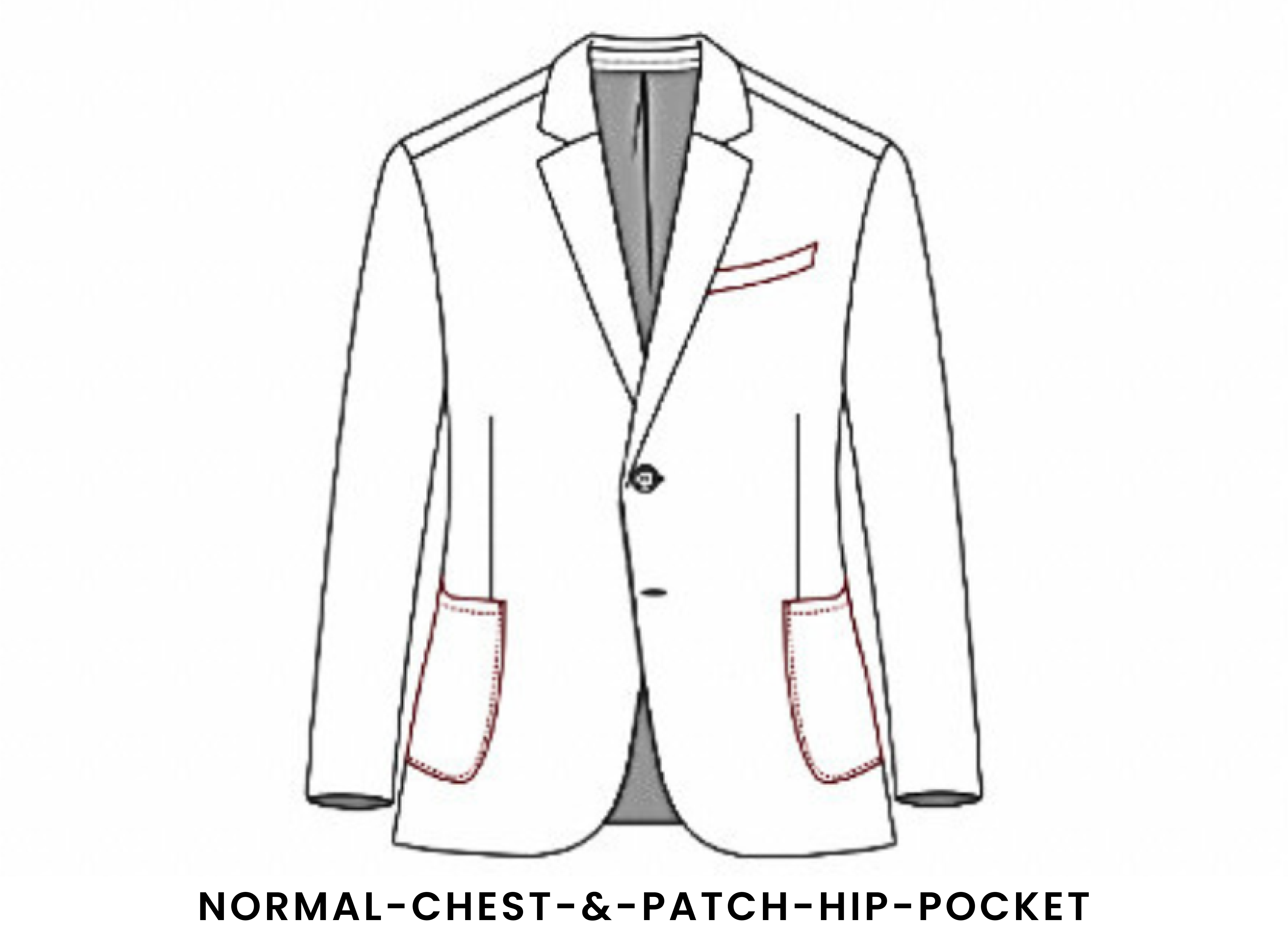 Normal Chest & Patch Hip Pocket