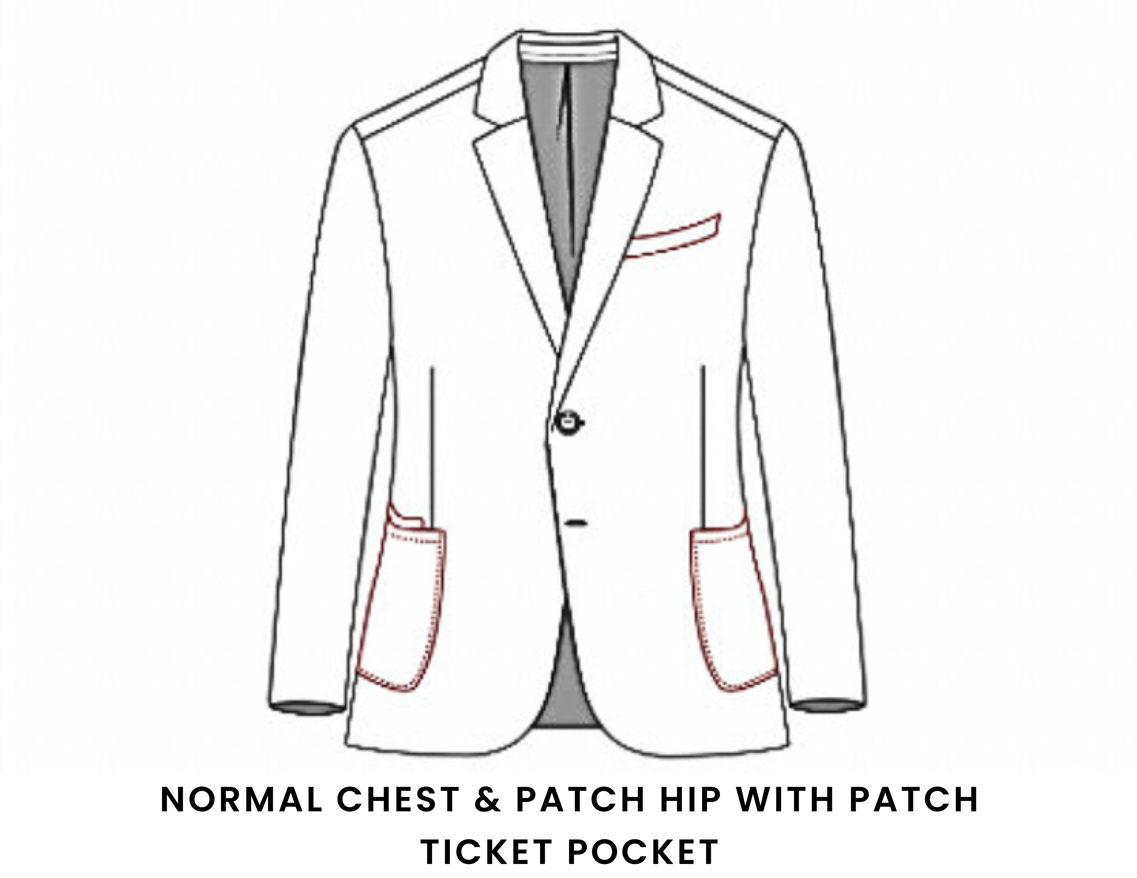 Normal Chest & Patch Hip With Patch Ticket Pocket