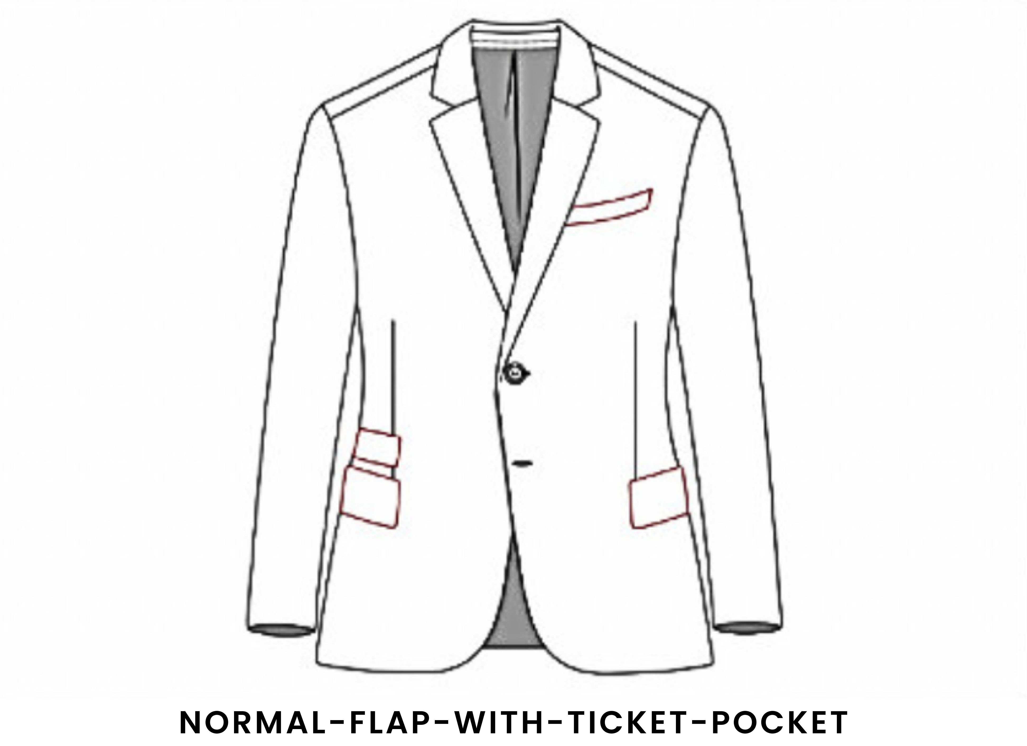 Normal Flap With Ticket Pocket