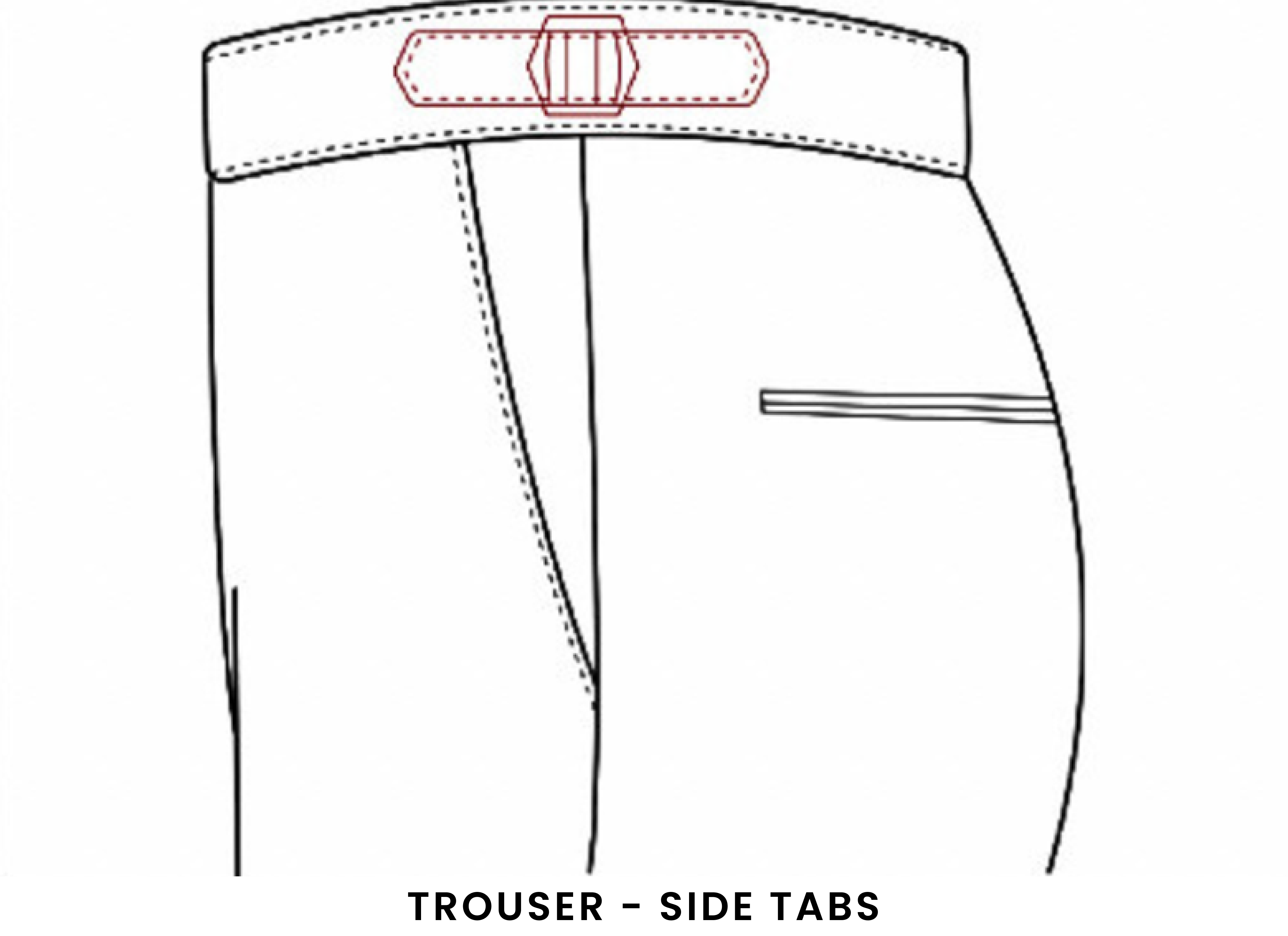 Trouser Side Tabs