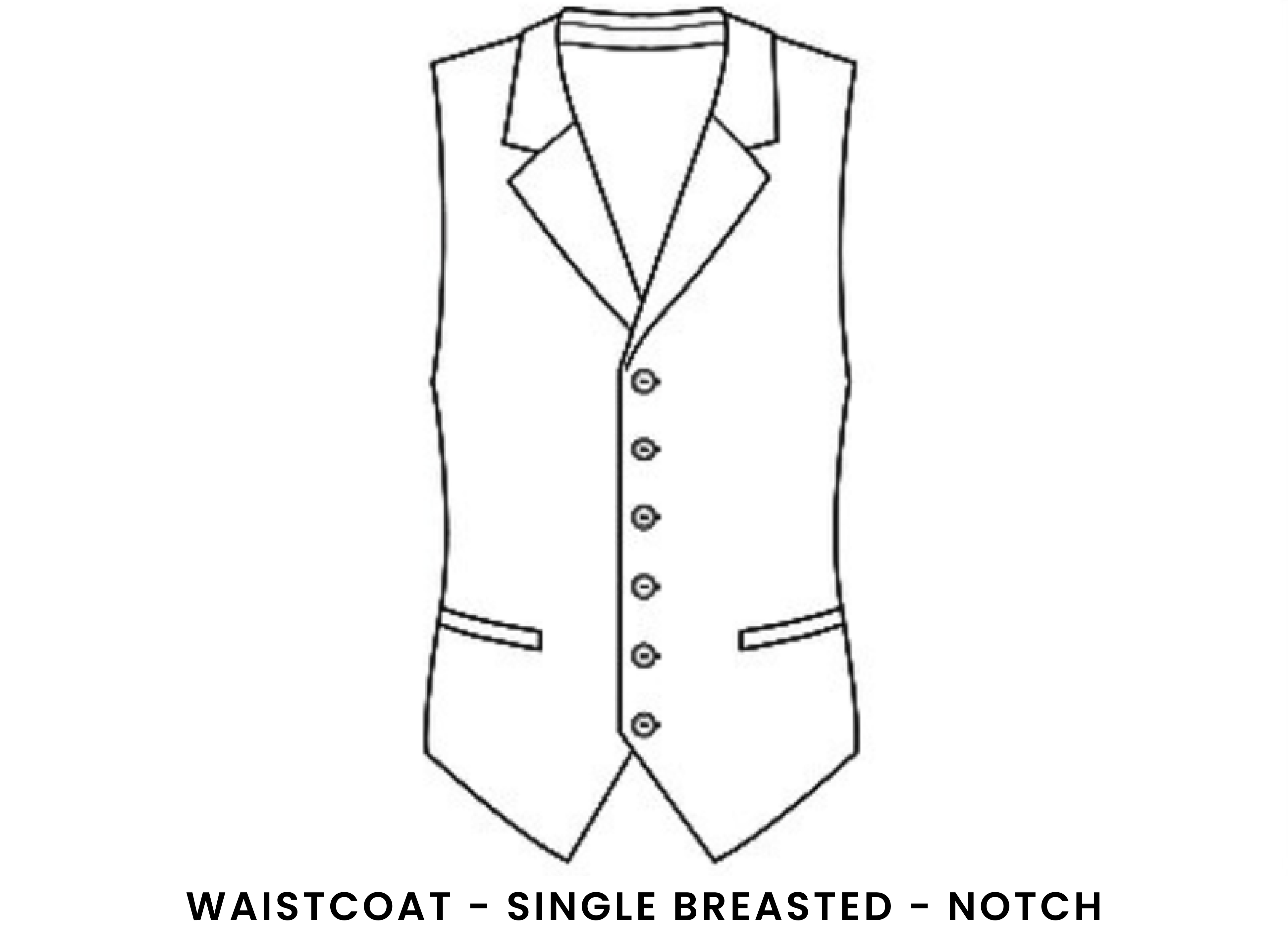 Single Breasted Notch Waistcoat