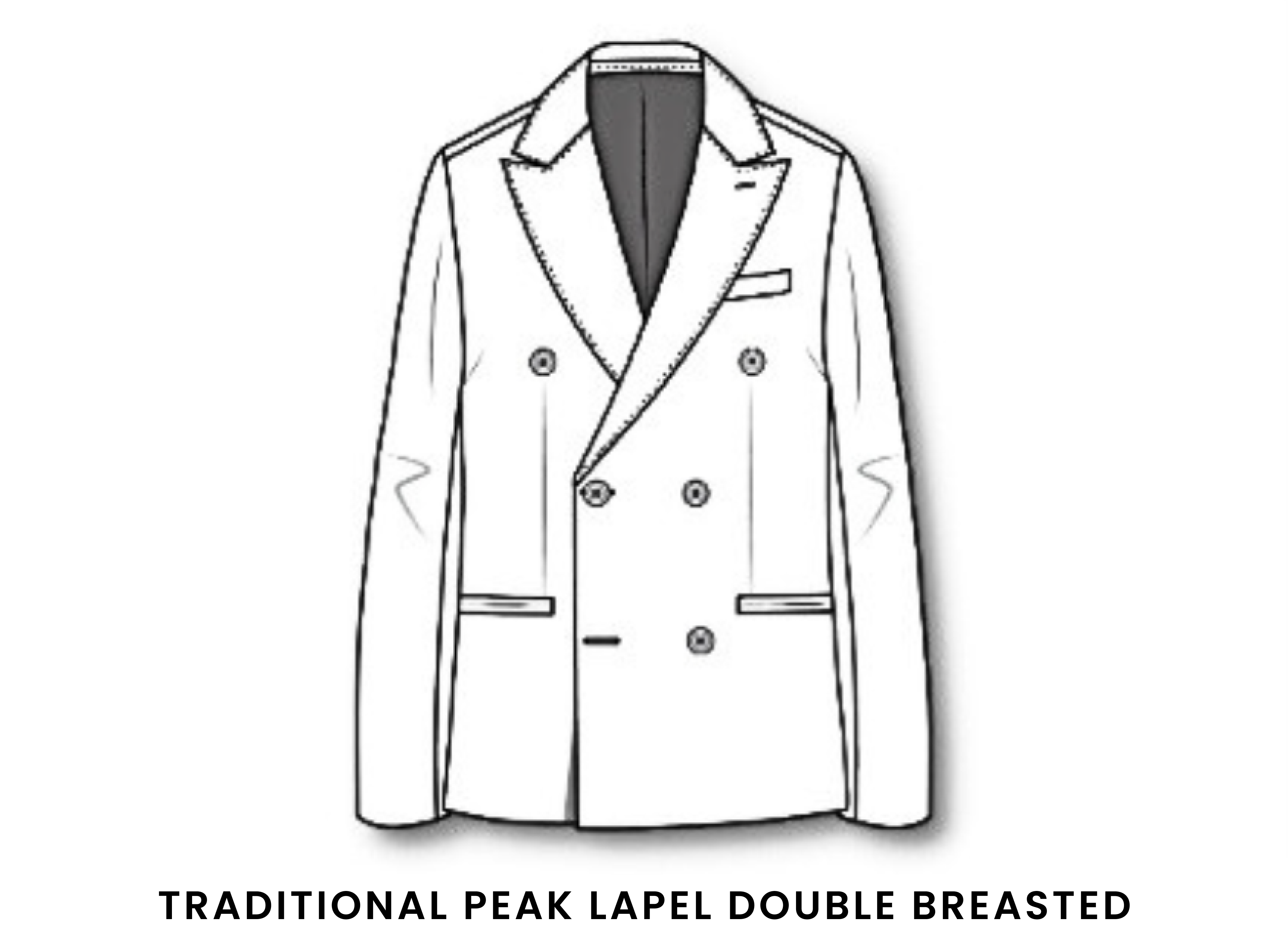 Traditional Peak Lapel Double Breasted